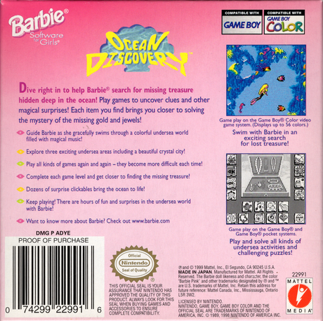 Barbie: Ocean Discovery - Game Boy Color
