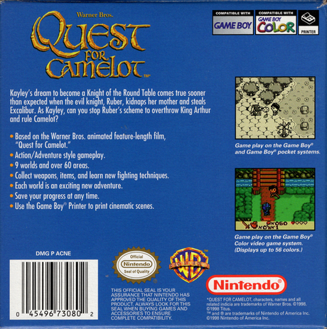 Quest for Camelot - Game Boy Color