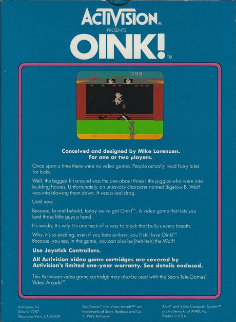 Oink! - Atari 2600