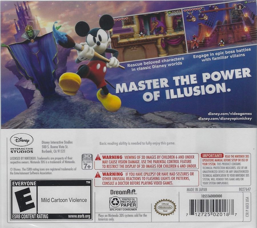 Epic Mickey: Power of Illusion - Nintendo 3DS
