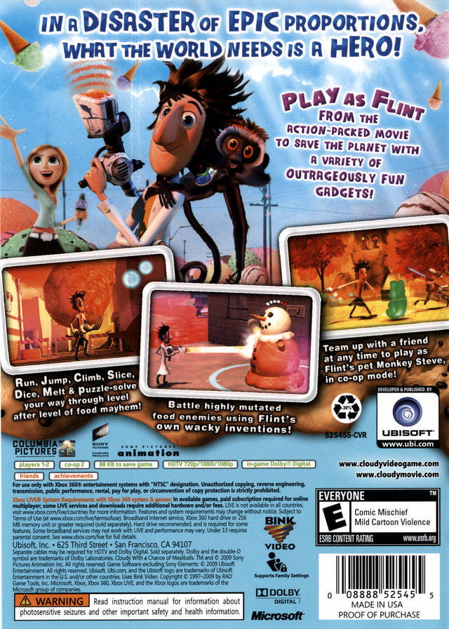 Cloudy with a Chance of Meatballs - Xbox 360