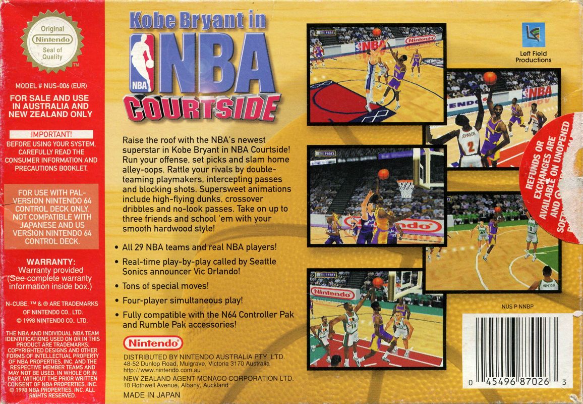 Kobe Bryant in NBA Courtside - Nintendo 64