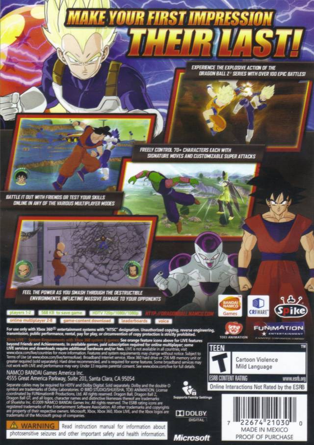 Dragon Ball: Raging Blast - Xbox 360