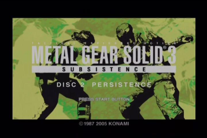 Metal Gear Solid 3: Subsistence