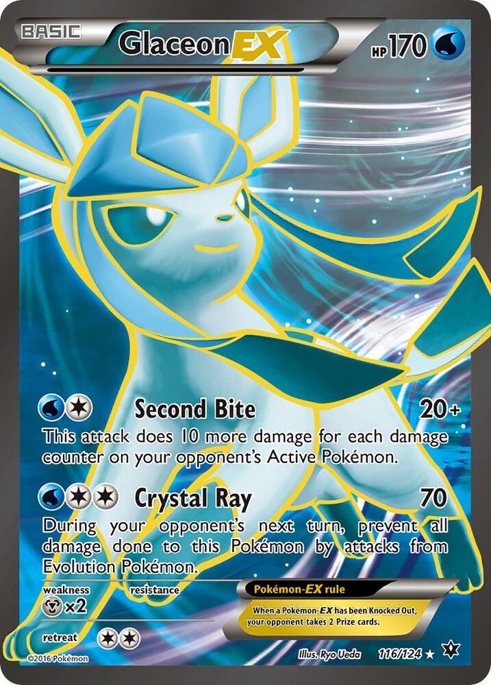 Glaceon EX (Full Art) (116/124) [XY - Fates Collide]