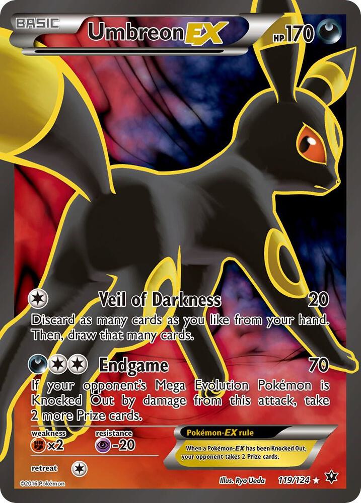 Umbreon EX (Full Art) (119/124) [XY - Fates Collide]