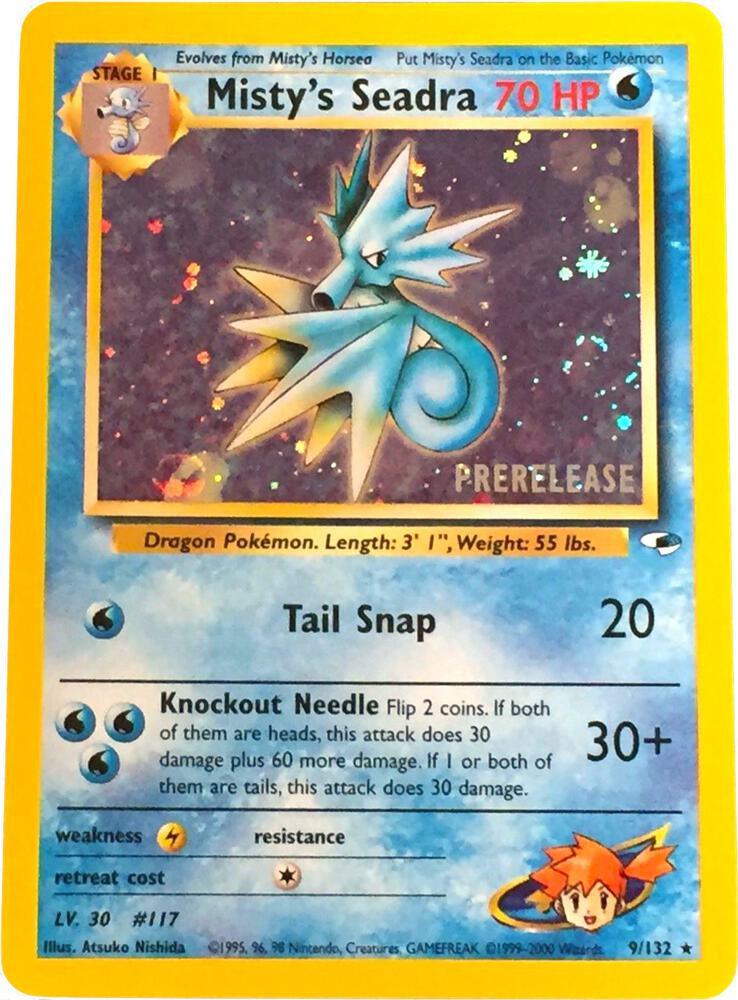 Misty's Seadra (Prerelease) (009/132) [WoTC Promo]