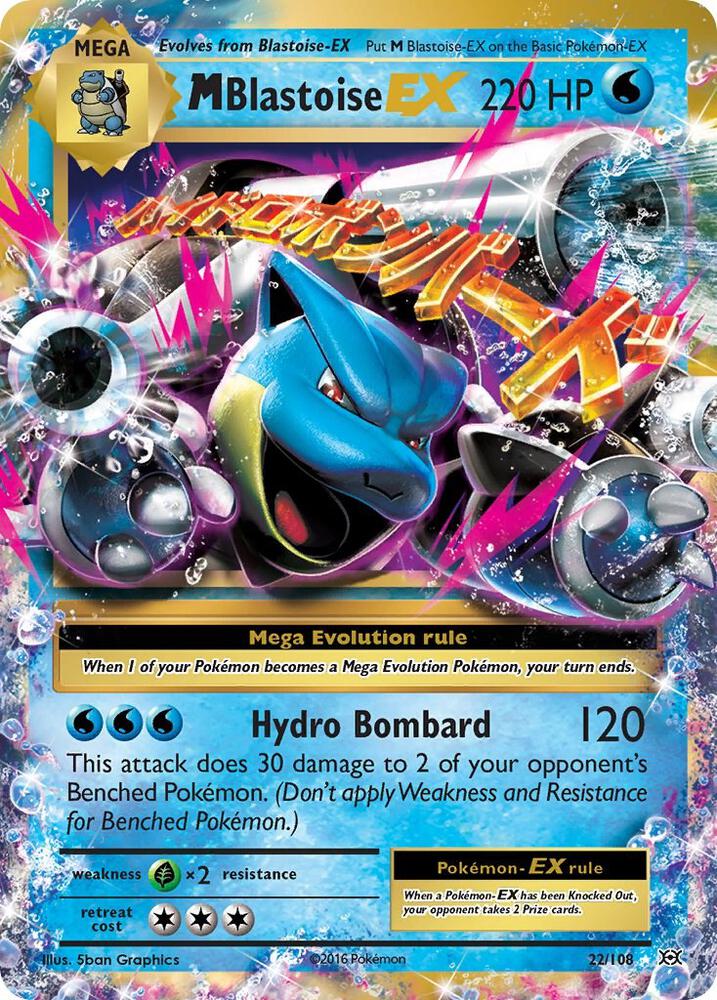 M Blastoise EX (22/108) [XY - Evolutions]