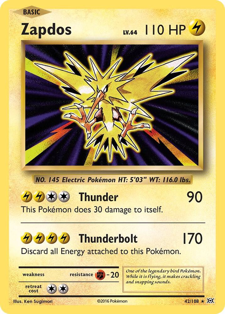 Zapdos (42/108) [XY - Evolutions]