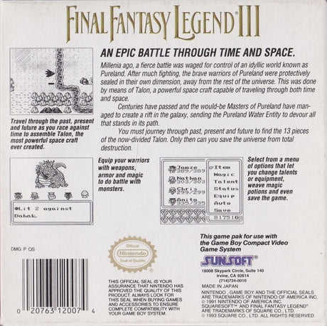 Final Fantasy Legend III - Game Boy