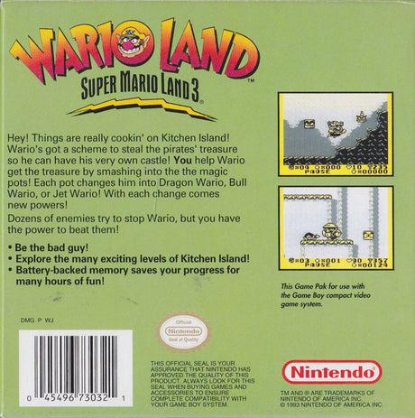 Wario Land: Super Mario Land 3 - Game Boy