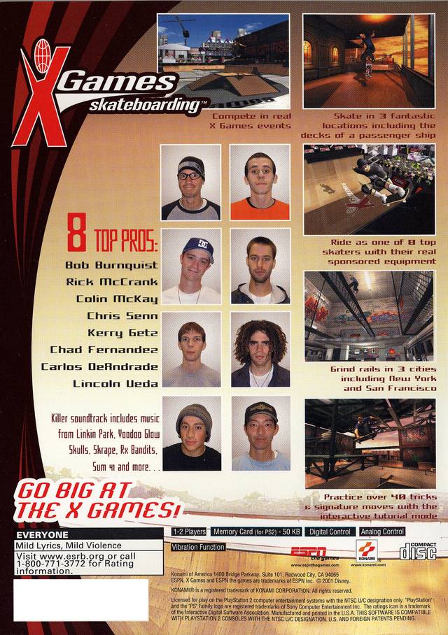 ESPN X Games Skateboarding - PlayStation 2