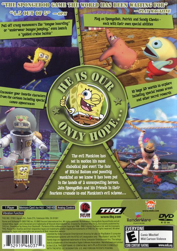 SpongeBob SquarePants: Battle for Bikini Bottom - PlayStation 2
