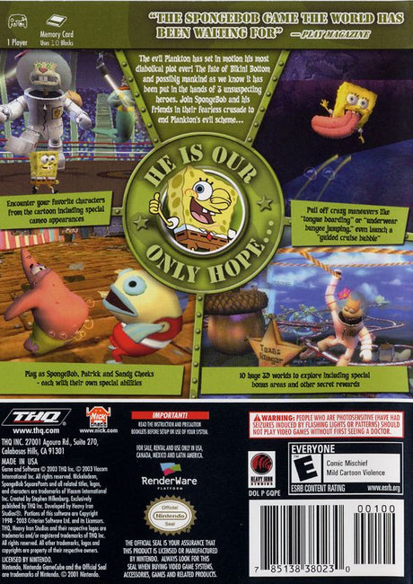 SpongeBob SquarePants: Battle for Bikini Bottom - Nintendo GameCube