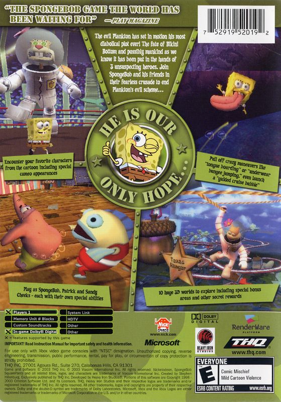 SpongeBob SquarePants: Battle for Bikini Bottom - Xbox
