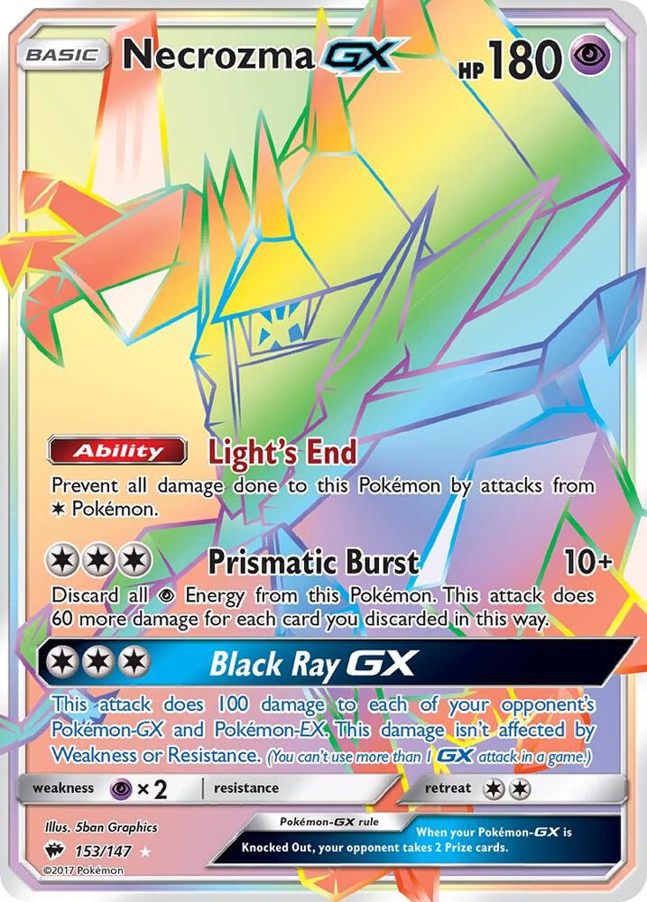 Necrozma GX (Secret) (153/147) [SM - Burning Shadows]
