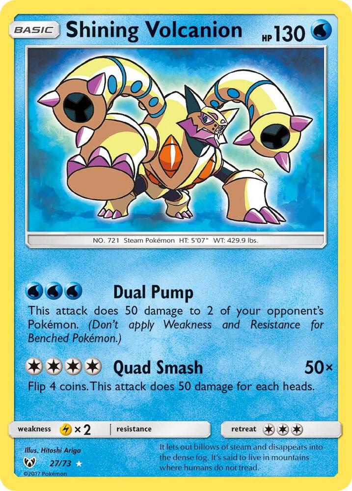 Shining Volcanion (27/73) [Shining Legends]