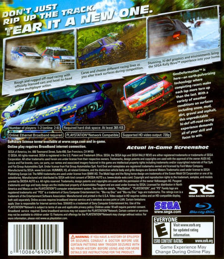 SEGA Rally Revo - PlayStation 3
