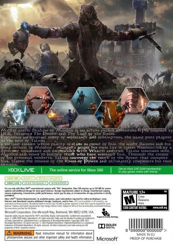Middle Earth: Shadow of Mordor - Xbox 360