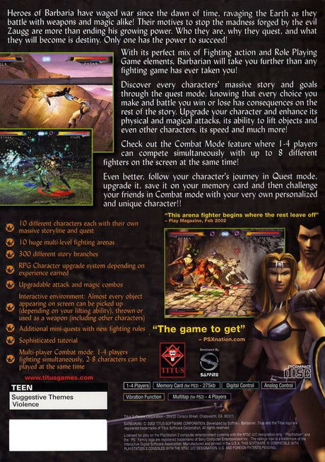 Barbarian - PlayStation 2