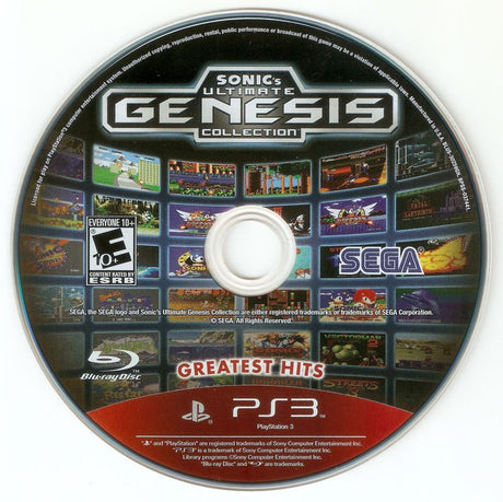 Sonic's Ultimate Genesis Collection (Greatest Hits) - PlayStation 3