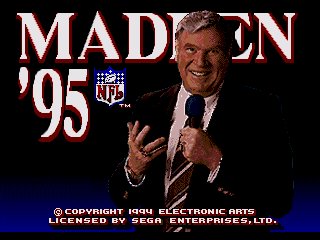 Madden NFL '95 - SEGA Genesis