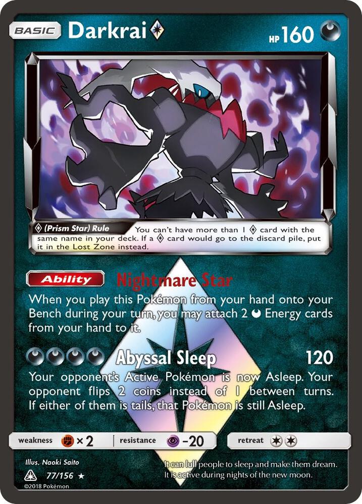 Darkrai Prism Star (77/156) [SM - Ultra Prism]