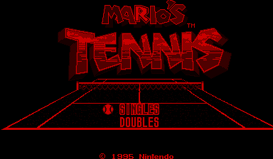 Mario's Tennis - Virtual Boy