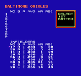 Major League Baseball - NES