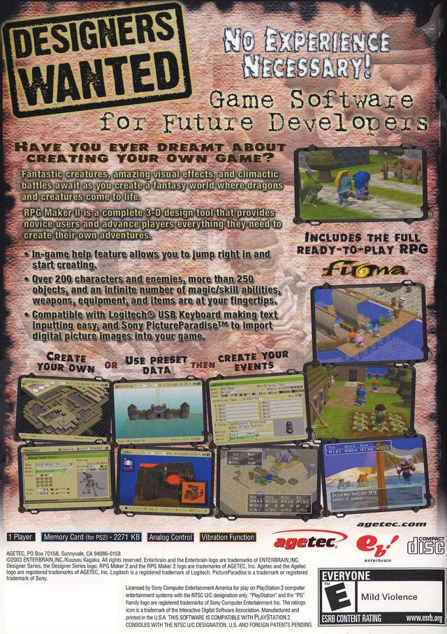 RPG Maker II - PlayStation 2
