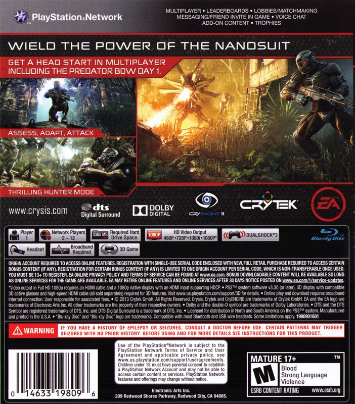 Crysis 3: Hunter Edition - PlayStation 3