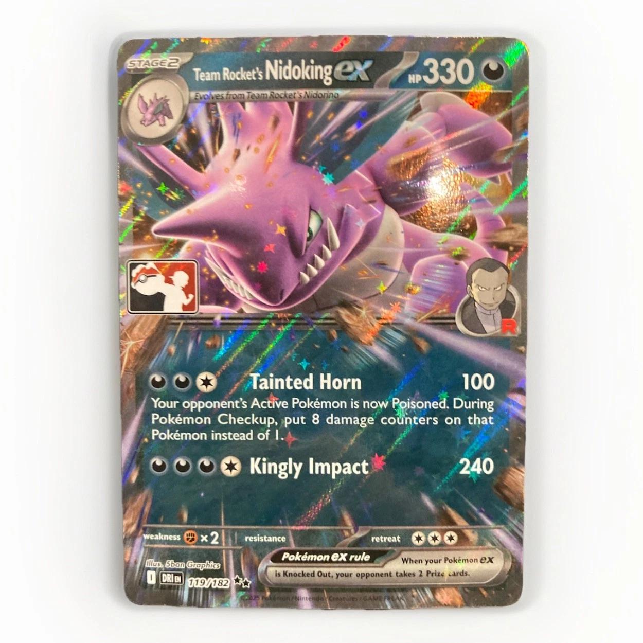 Team Rocket's Nidoking ex - 119/182 (119/182) [Prize Pack Series Cards]