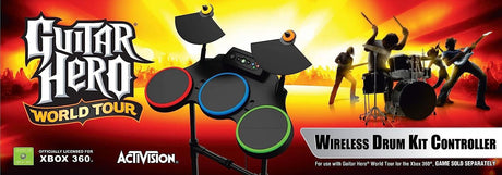 Guitar Hero World Tour Wireless Drum Kit Controller for Xbox 360