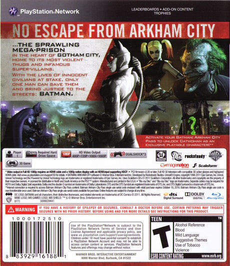 Batman: Arkham City - PlayStation 3