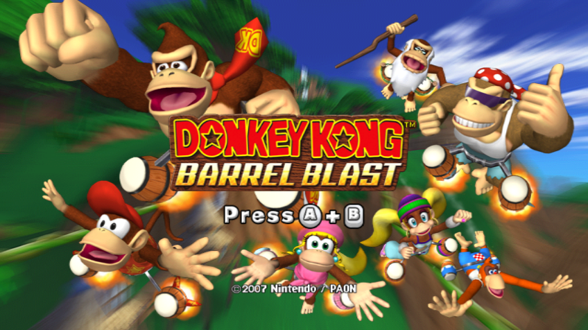 Donkey Kong Barrel Blast - Wii