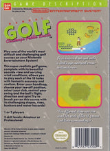 Bandai Golf: Challenge Pebble Beach - NES