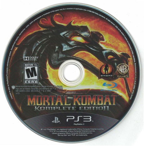 Mortal Kombat: Komplete Edition - PlayStation 3