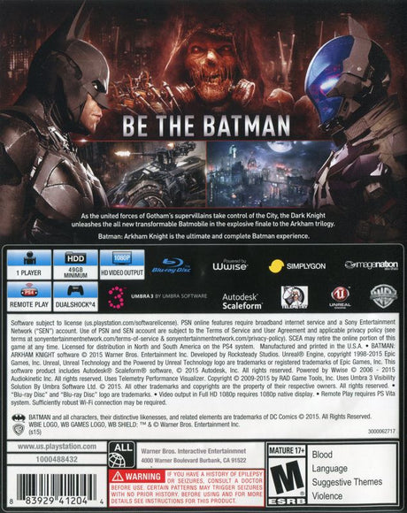 Batman: Arkham Knight - PlayStation 4