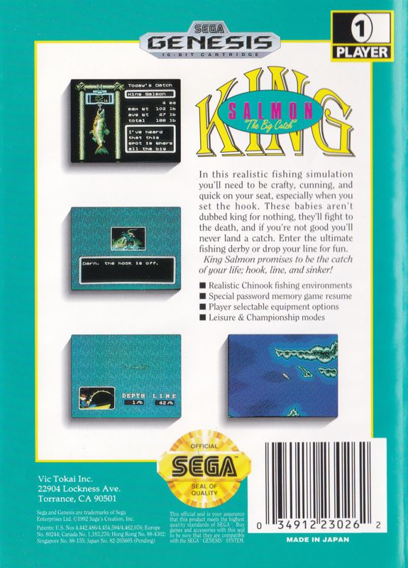 King Salmon: The Big Catch - SEGA Genesis