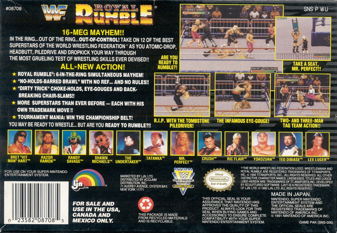 WWF Royal Rumble - Super Nintendo