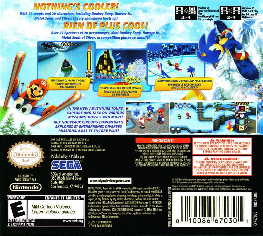 Mario & Sonic at the Olympic Winter Games - Nintendo DS