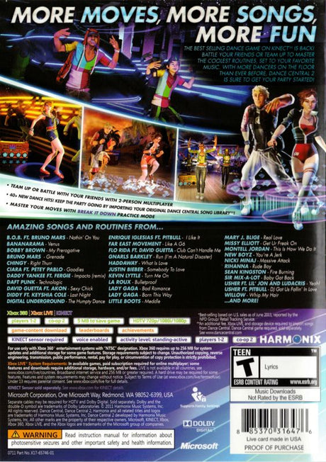 Dance Central 2 - Xbox 360