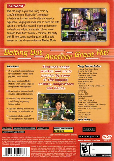 Karaoke Revolution: Volume 2 - PlayStation 2