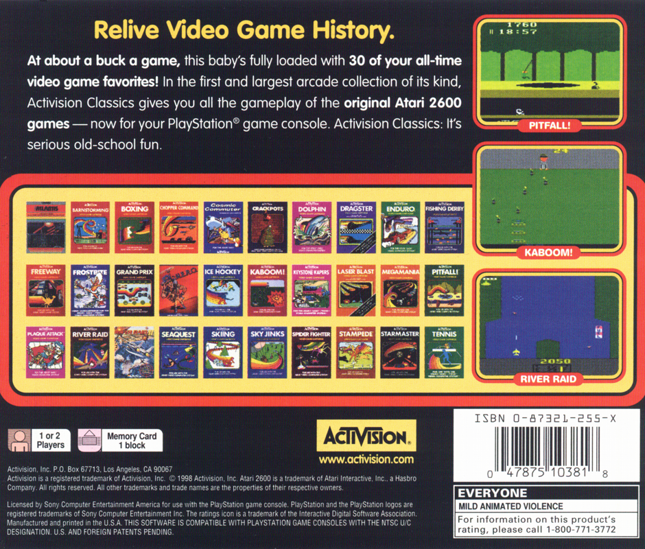 Activision Classics - A Collection of Activision Classic Games for the Atari 2600 - PlayStation