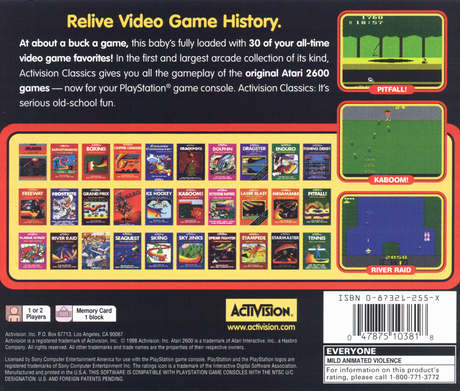 Activision Classics - A Collection of Activision Classic Games for the Atari 2600 - PlayStation