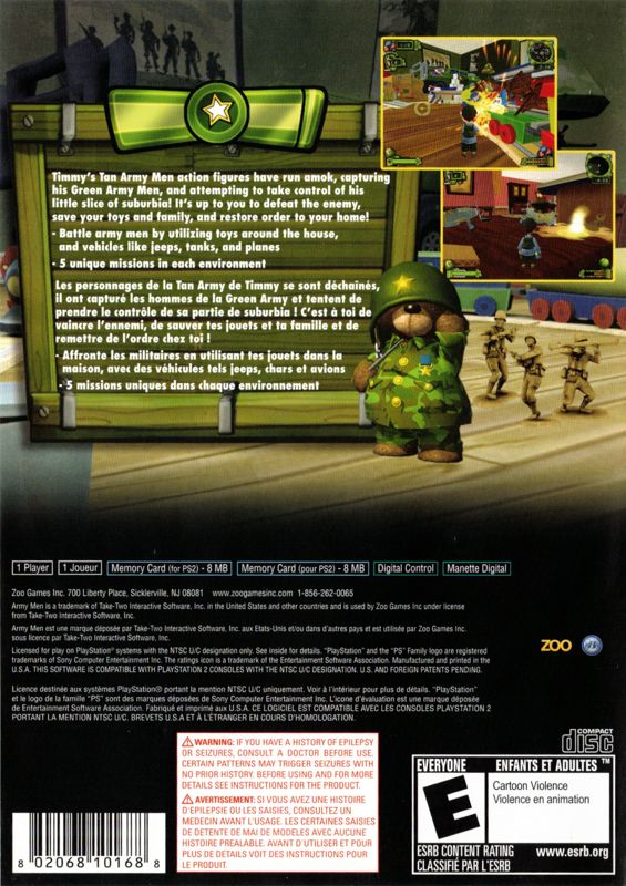 Army Men: Soldiers of Misfortune - PlayStation 2