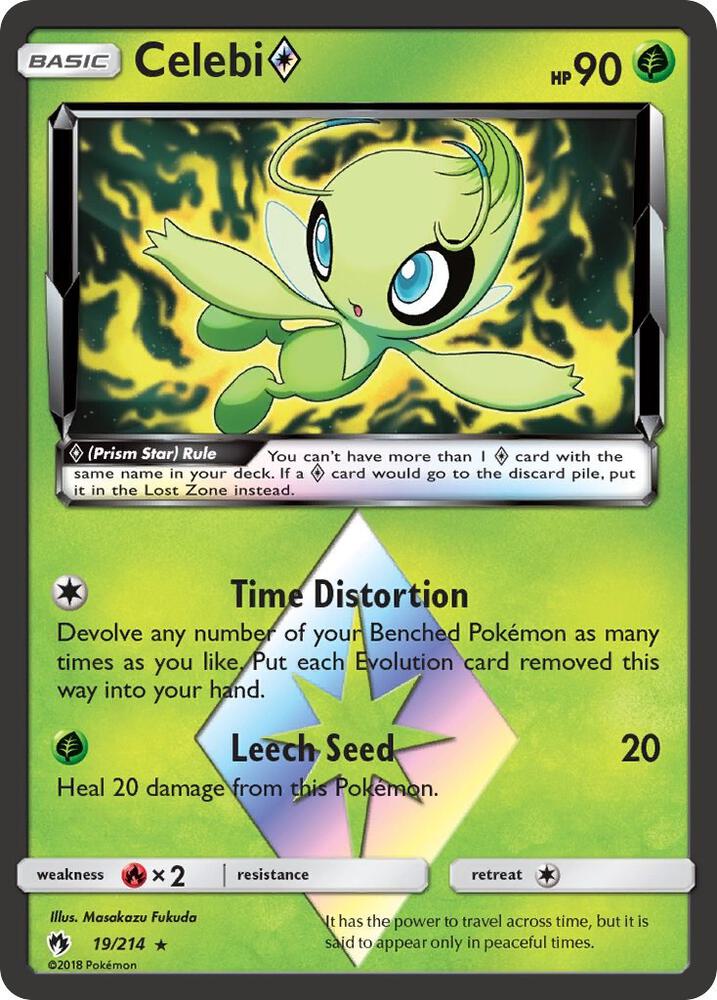 Celebi Prism Star (19/214) [SM - Lost Thunder]