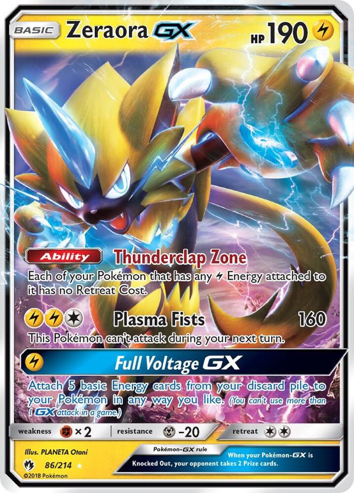 Zeraora GX (86/214) [SM - Lost Thunder]