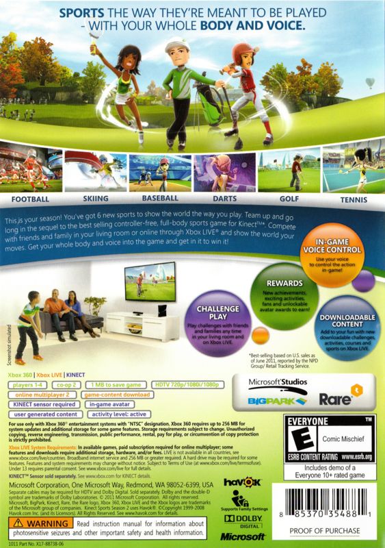 Kinect Sports: Season Two - Xbox 360