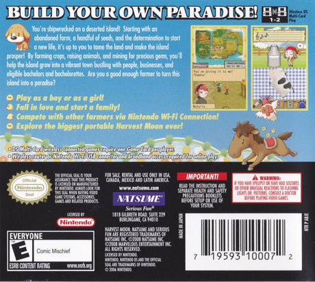 Harvest Moon DS: Island of Happiness - Nintendo DS
